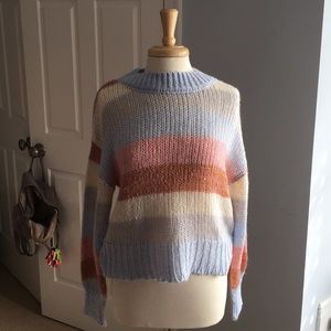 striped cozy sweater